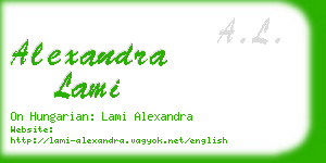 alexandra lami business card